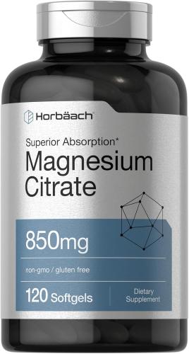 Magnesio Citrato – 120 cápsulas (Horbäach)